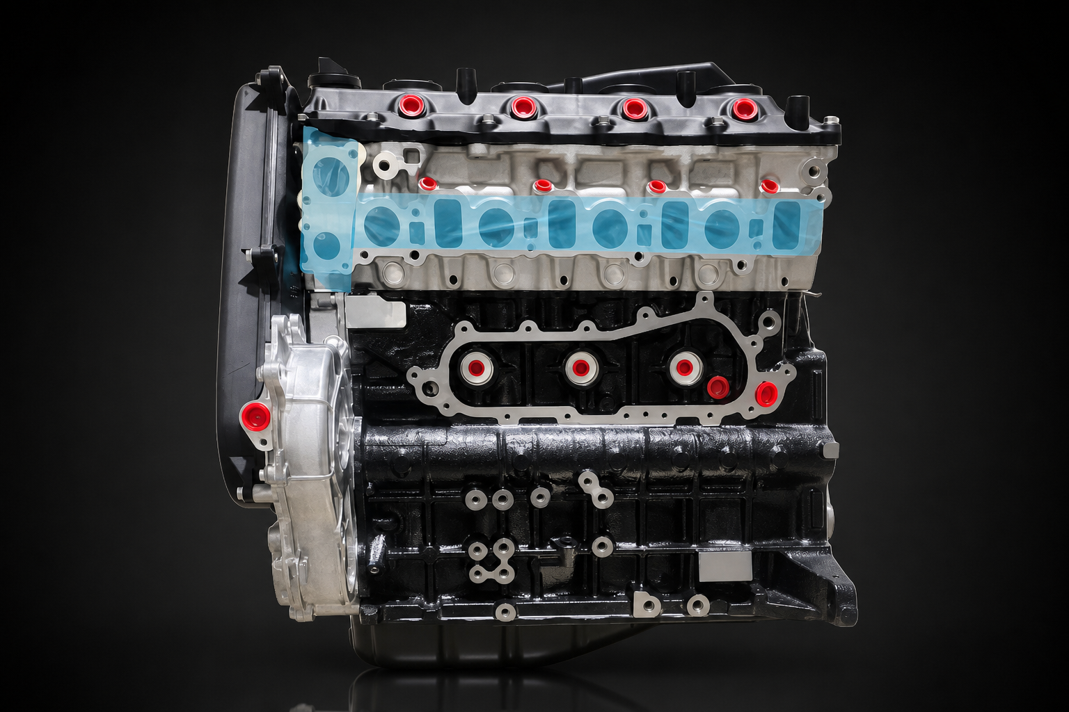 Toyota 2KD 2.5L turbo diesel long block engine